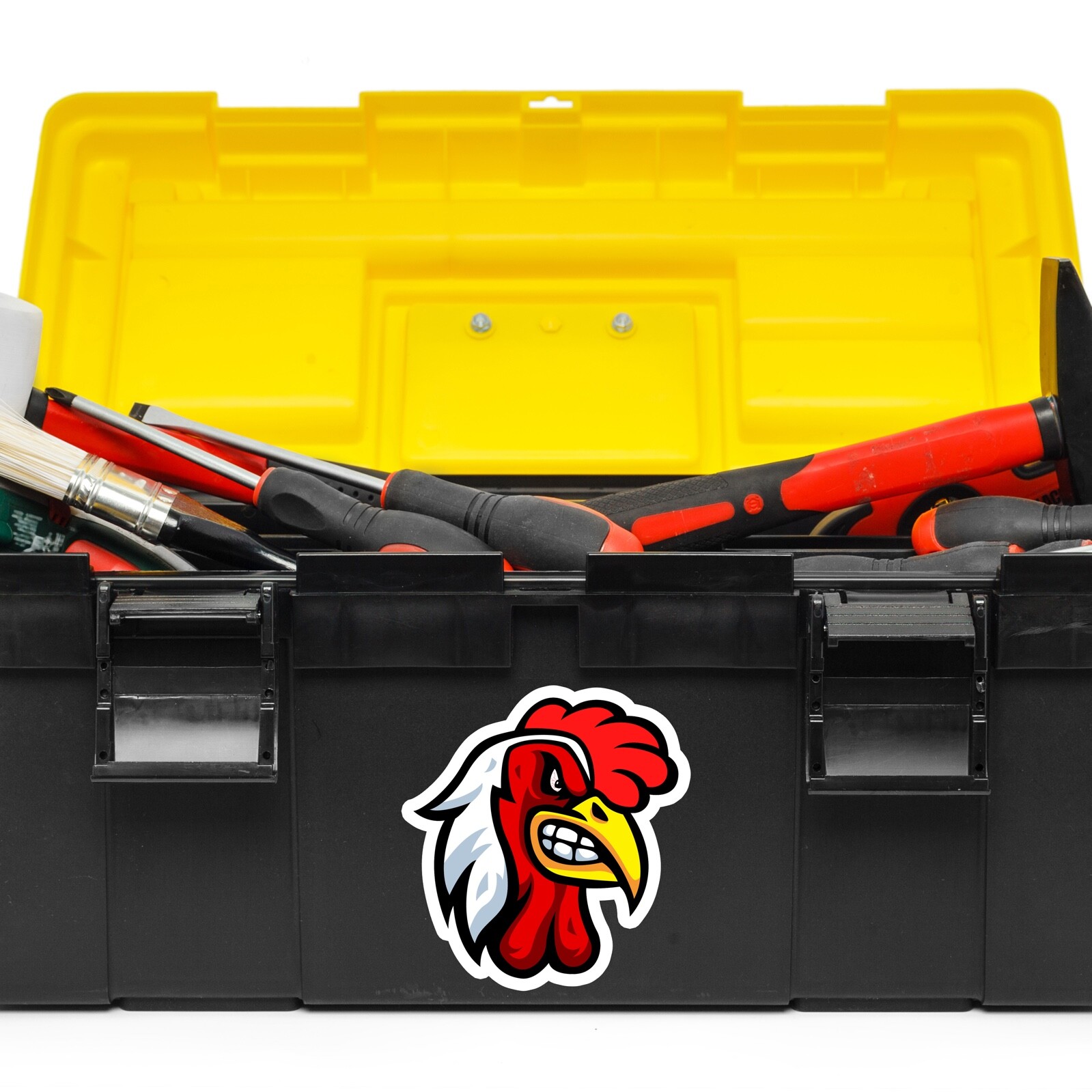 Angry Rooster Sticker Furious Fighting Funny Chicken Car Bumper Decal Cock