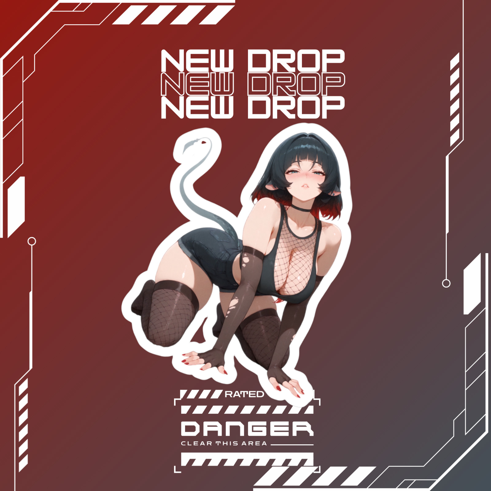 Jane Doe | Zenless Zone Zero | Anime Girl Waifu Sticker Decal