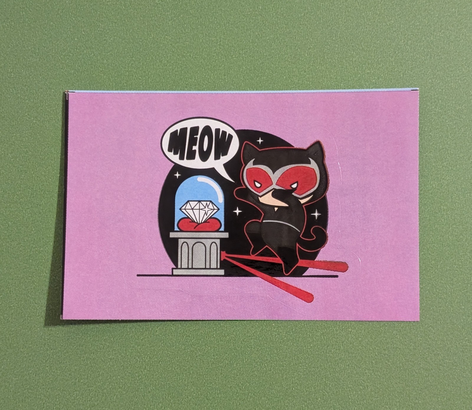 Catwoman Vending Sticker – 2019 DC Chibis Series 1 – Comic Book Diamond “Meow”
