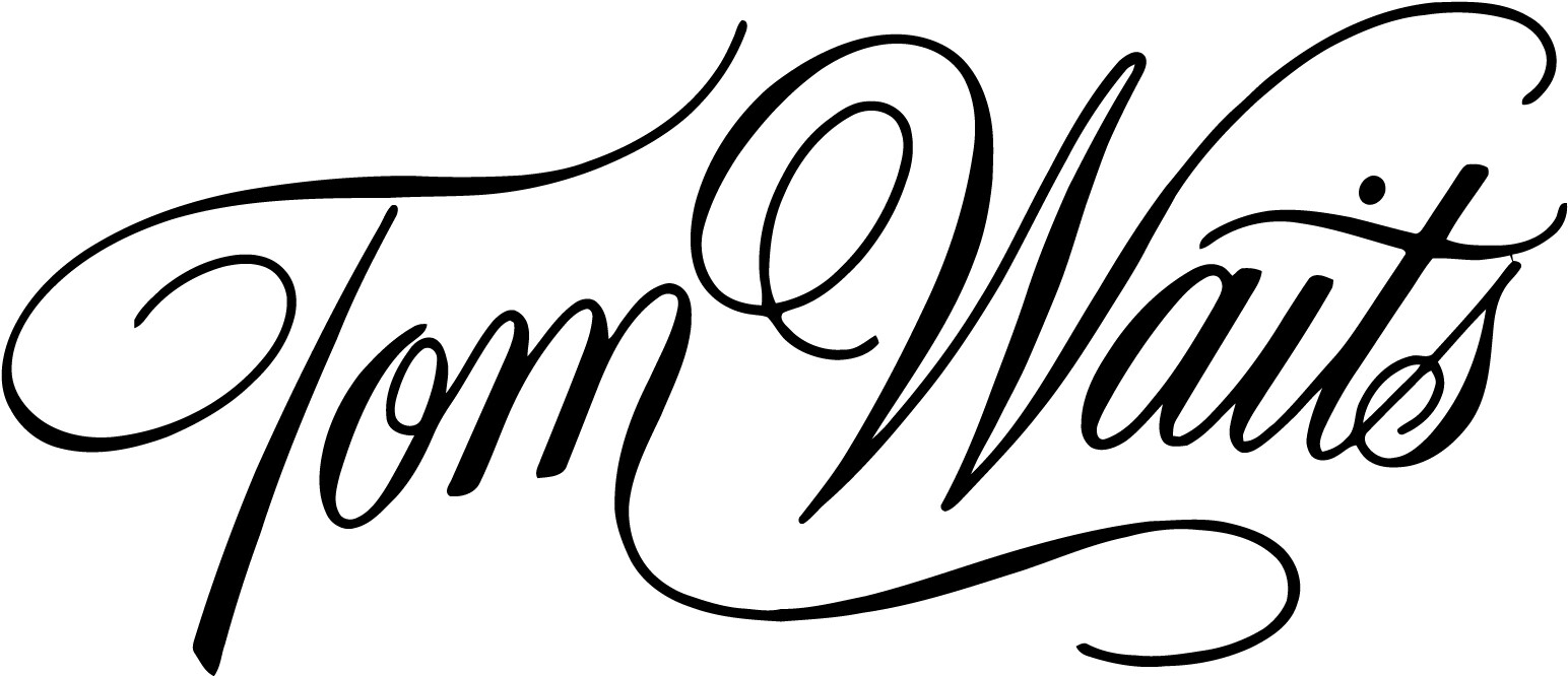 Tom Waits Autograph vinyl decal car window laptop sticker music tumbler cup