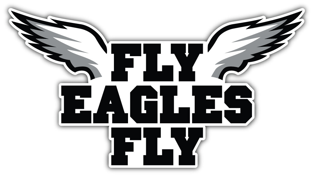 Philadelphia Eagles Wings NFL Sport Car Bumper Sticker Decal ”SIZES”