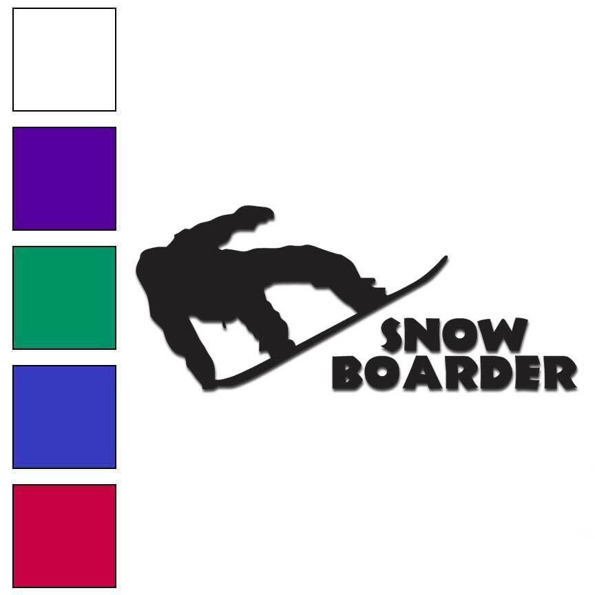 Snow Boarder, Vinyl Decal Sticker, Multiple Colors & Sizes #6175