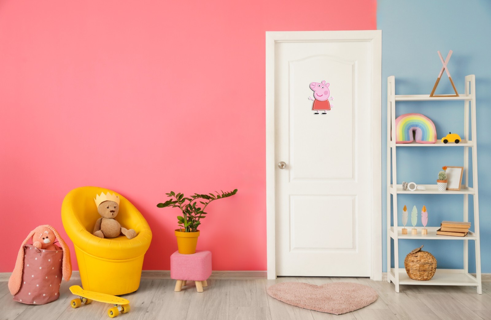 3D sticker Peppa Pig cartoon characters decorative wall & furniture