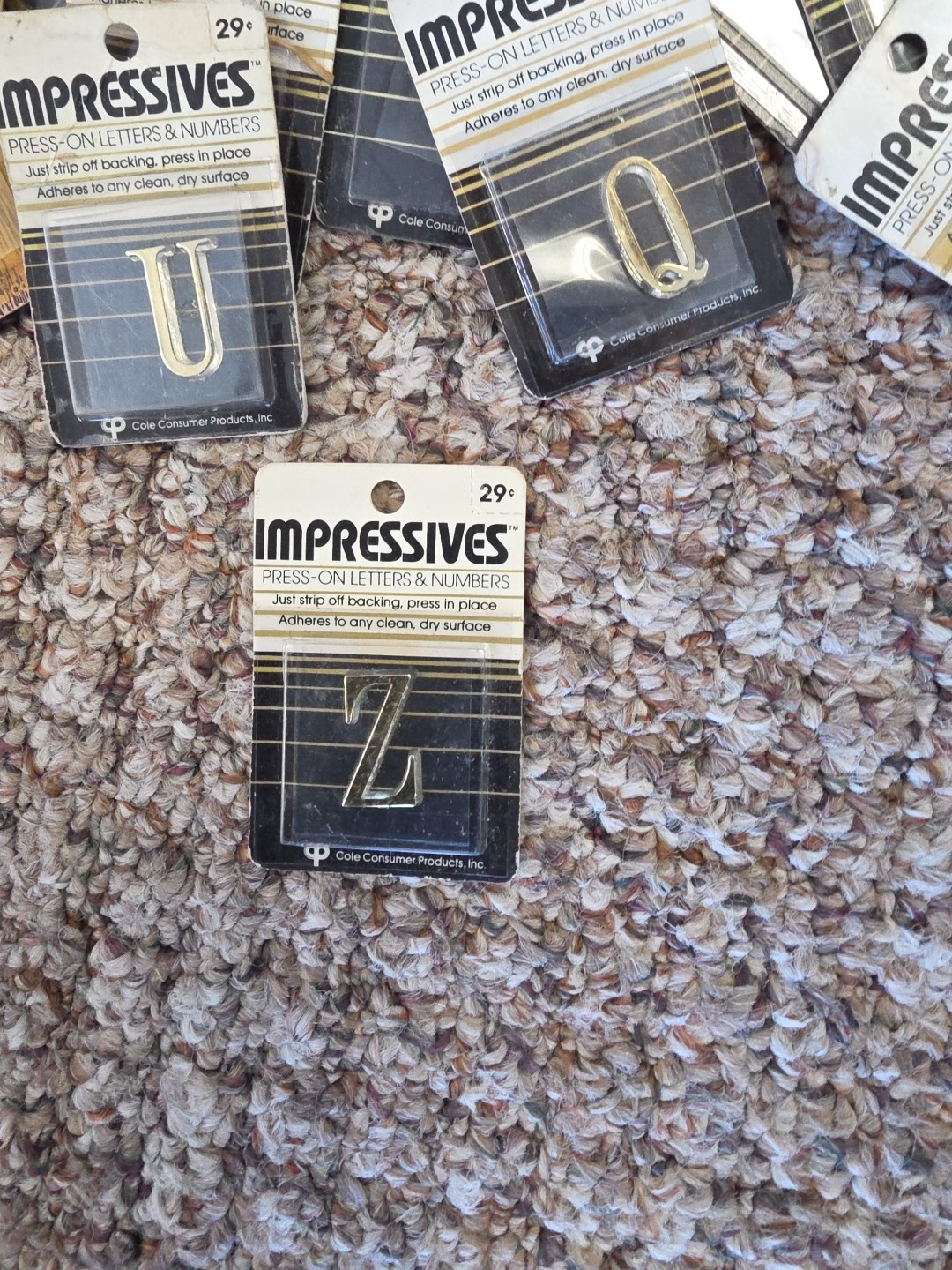 Moderne Impressives Press-On Letters & Numbers 75+ Lot Varies Sizes