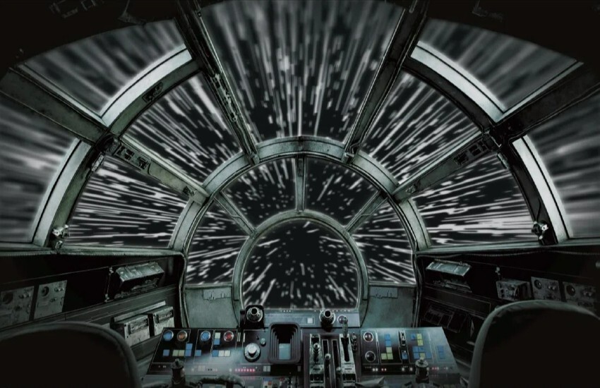 Star Wars Millennium Falcon Wall Vinyl Decal Poster Print Removable Adhesive