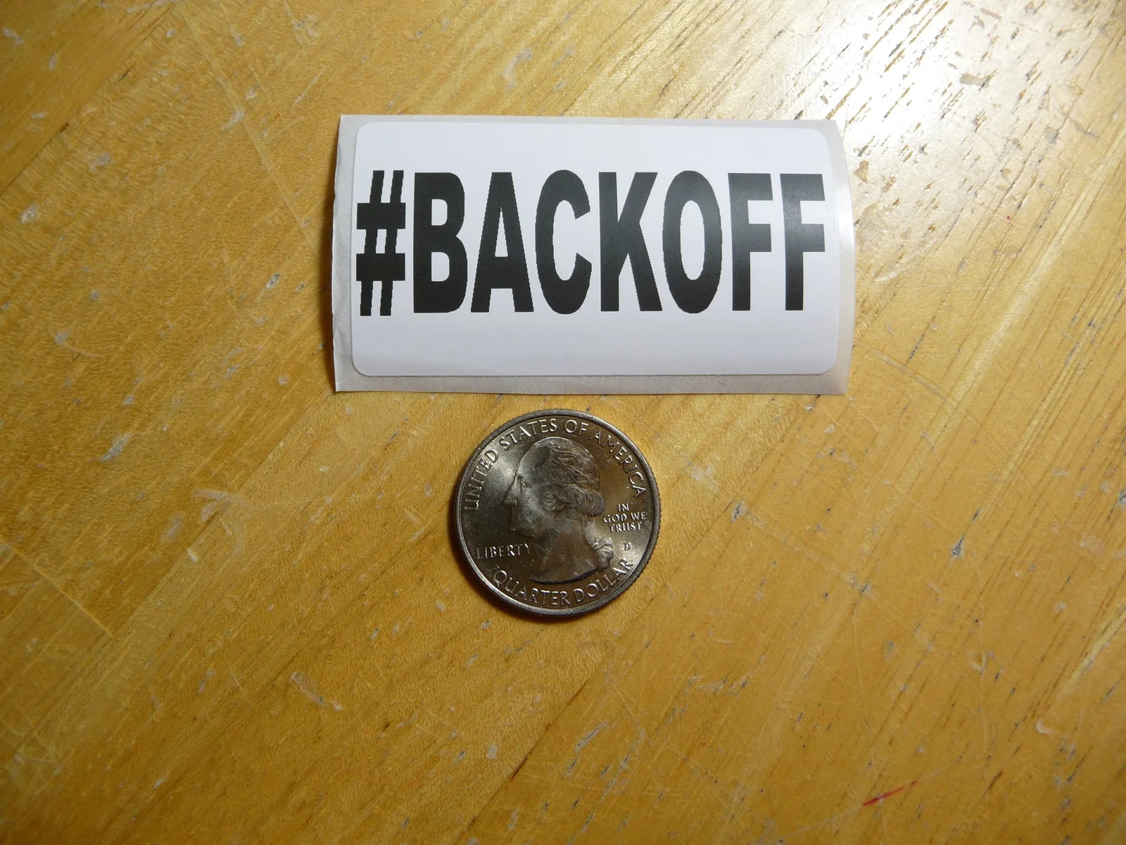#BACKOFF HASHTAG BACKOFF STICKER DECAL 1 – 50 BULK PACK FUNNY TAILGATING