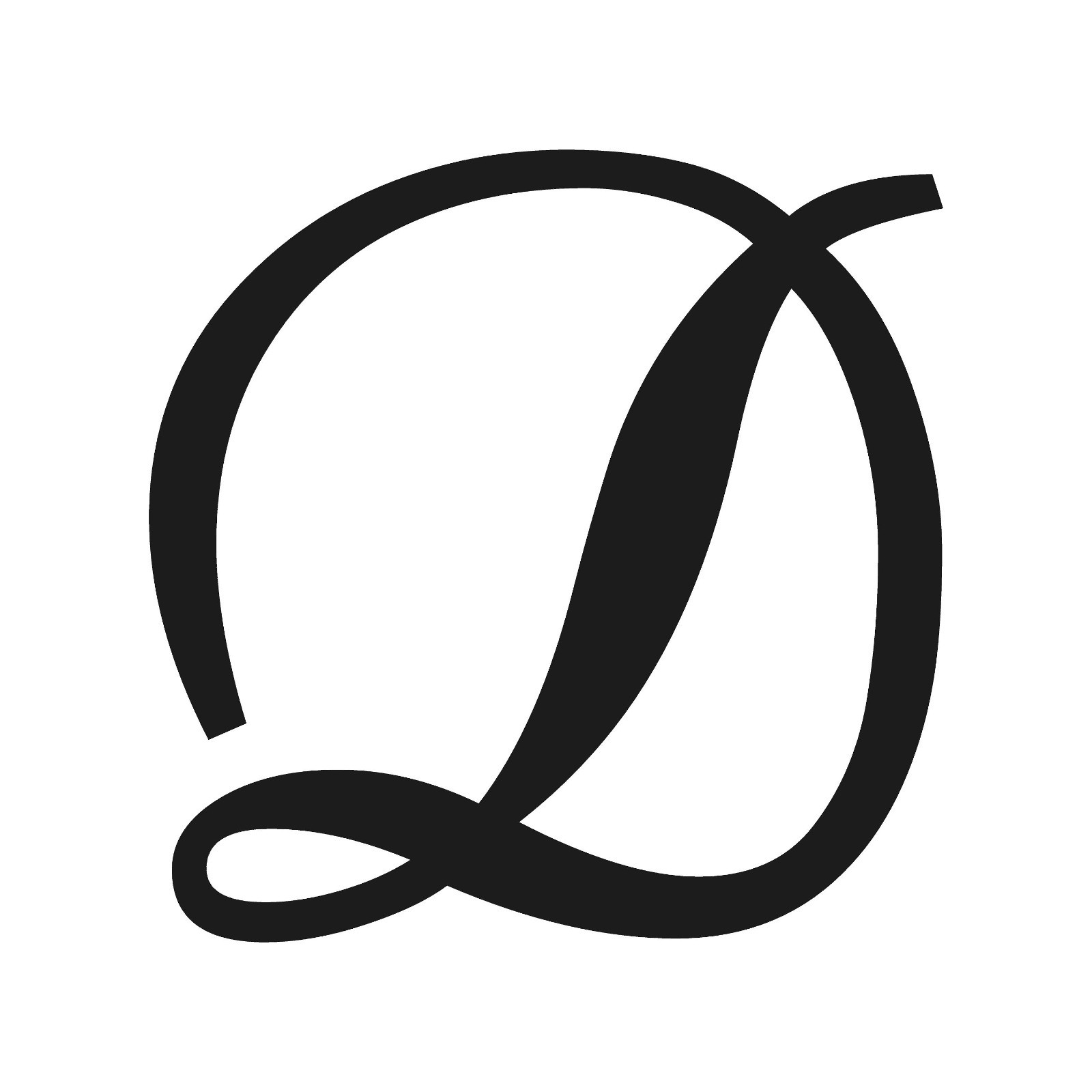 Script Letter D Initial Font Vinyl Sticker Decal Monogram Elegant