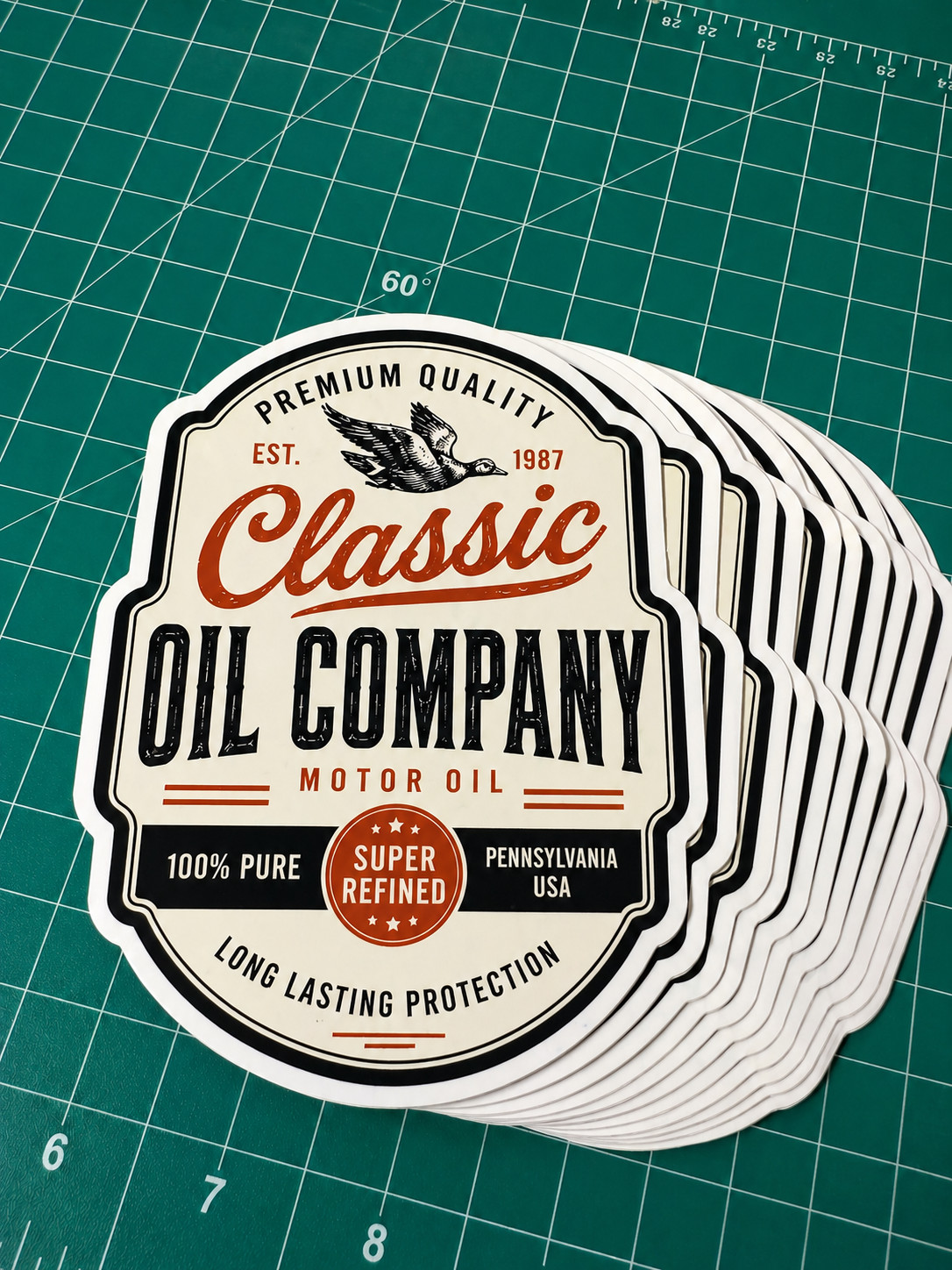 Custom Die Cut Vinyl Stickers Full Color Logo Labels Waterproof Gloss
