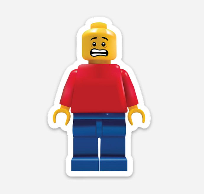 3″ Lego Sticker Matte Finish Figurine Figures Legos
