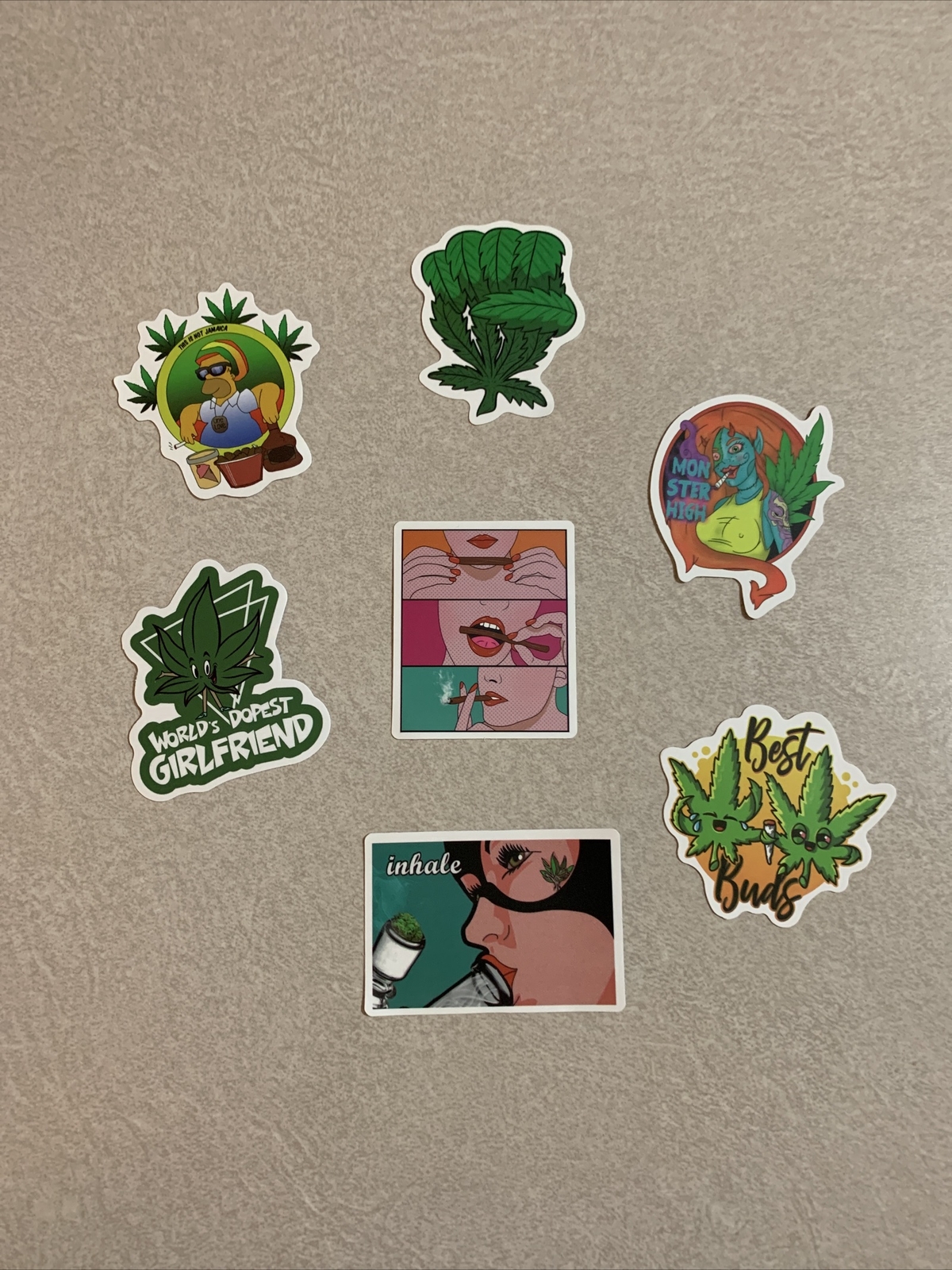 Weed, Pot Marijuana Stickers Decal, Stoner stickers