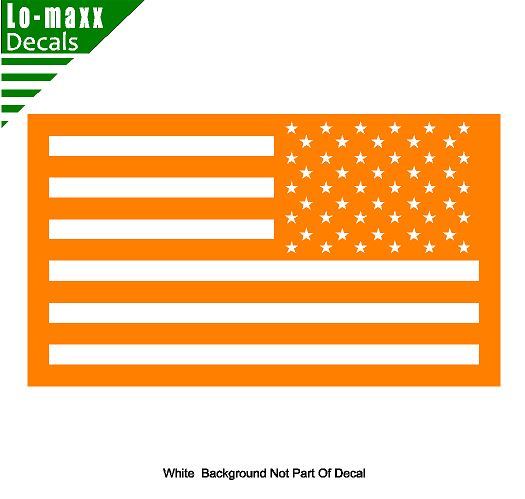 United States Tactical Reverse American Flag High Quality Die Cut Vinyl Decal