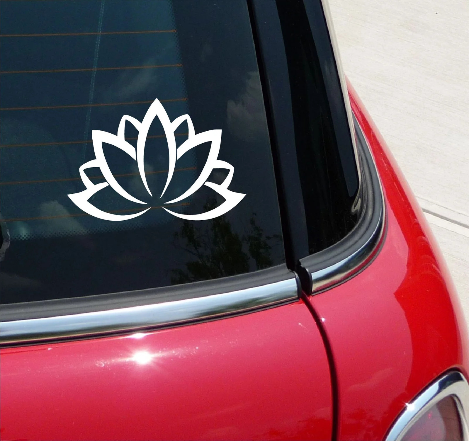LOTUS FLOWER #2 BUDDHA BUDDHISM GRAPHIC YOGA DECAL STICKER ART CAR WALL DECOR