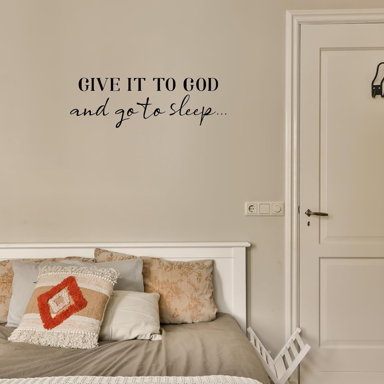 Inspirational Wall Decal “Give It to God” Vinyl Quote Sticker Home Decor