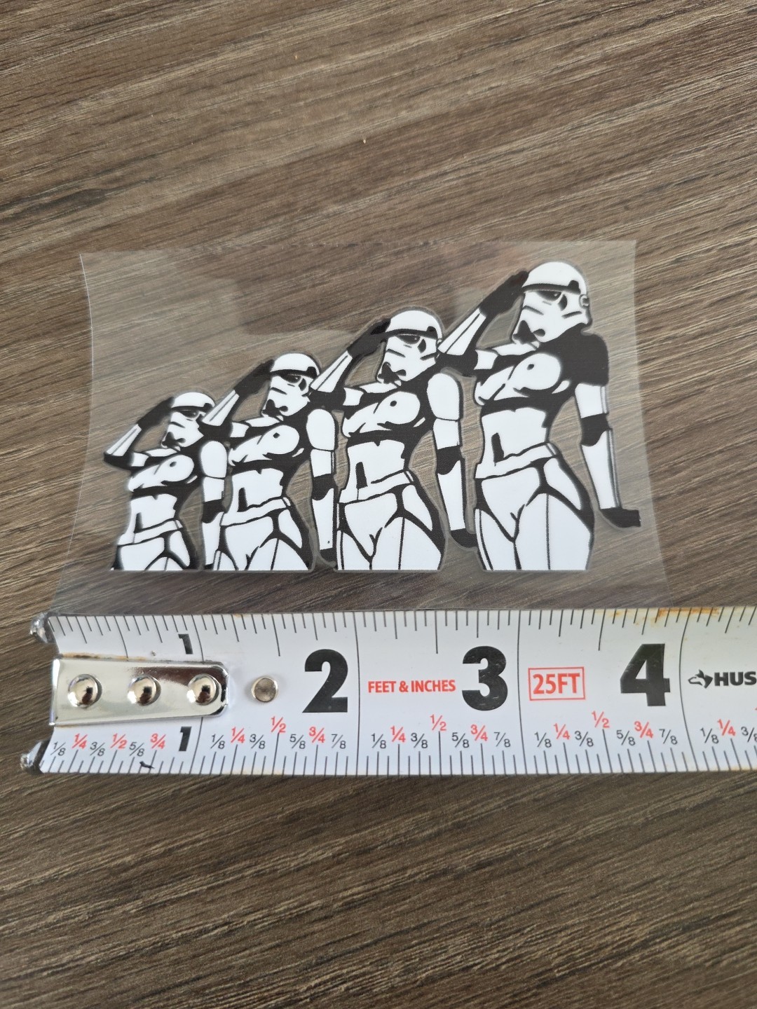 Star war Sexy Girl Darth UV DTF Decal Sticker Waterproof Raised Made In USA