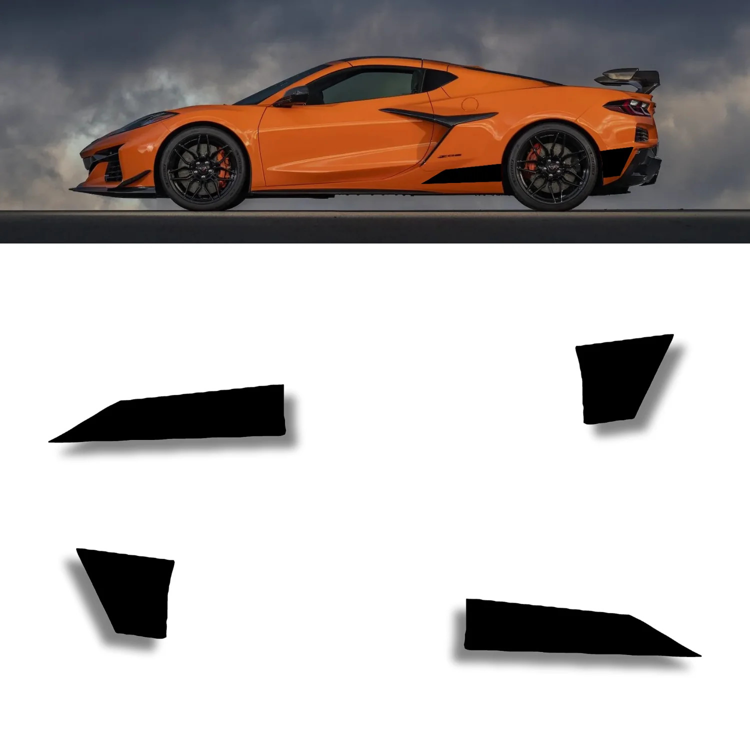 Aftermarket Chevrolet Corvette C8 Z06 Lower Stripe Set