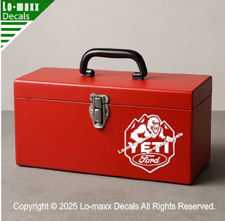 Ford Yeti Die Cut Vinyl Decal Sticker Avery Dennison Car Truck Toolbox