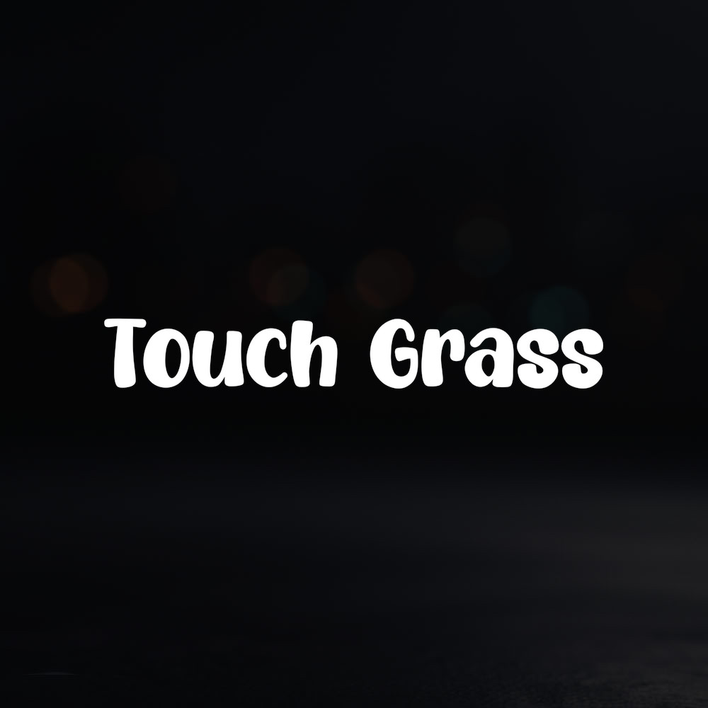 8in Vinyl Decal Sticker – “Touch Grass”