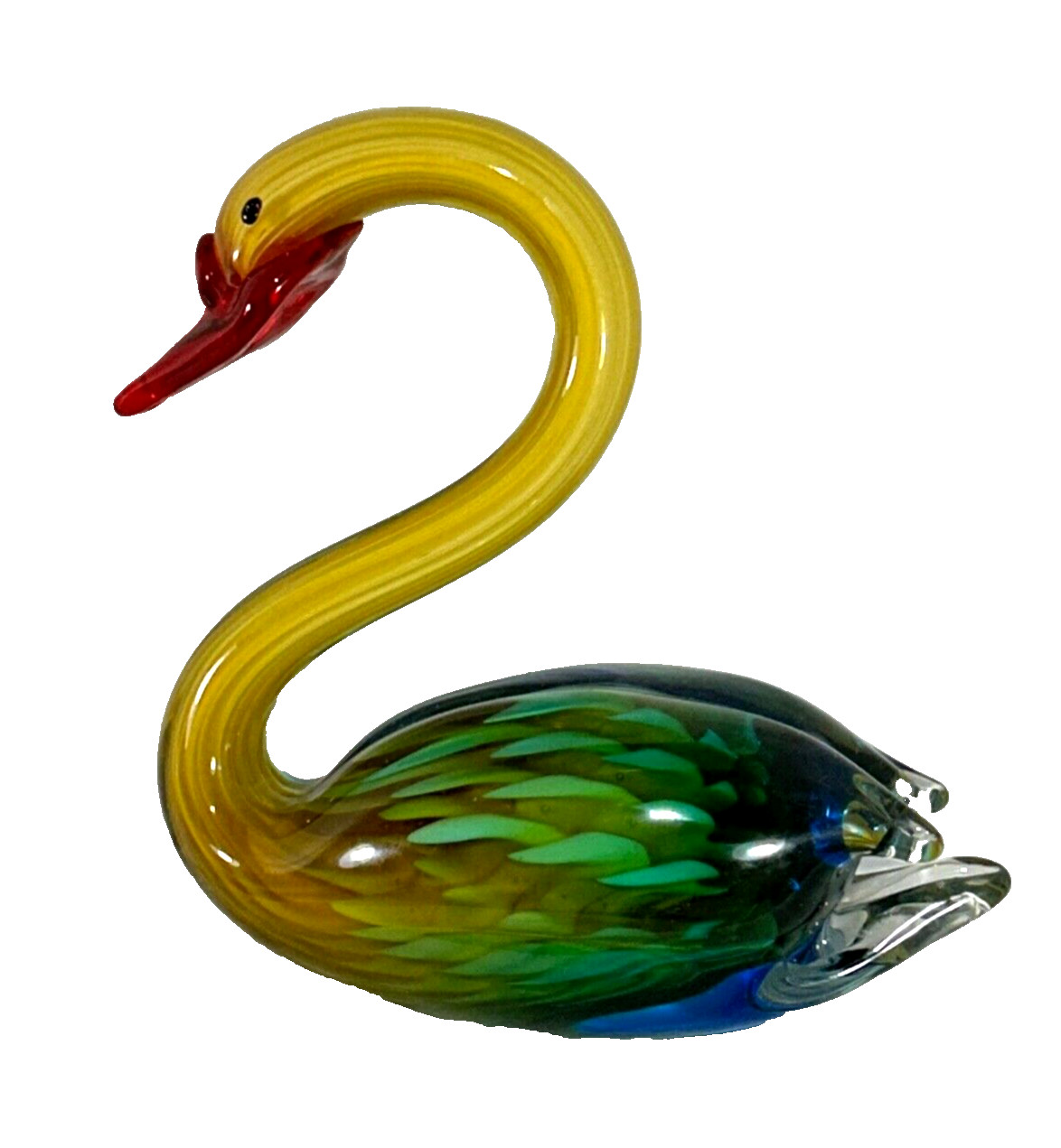 Dale Tiffany Swan Handcrafted Art Glass Sculpture