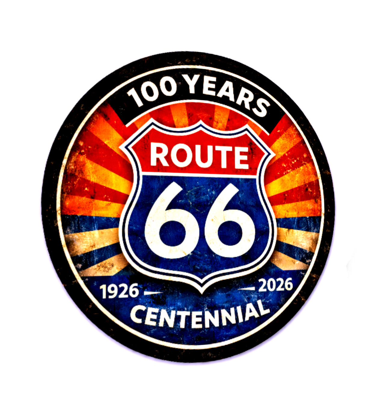 Route 66 Sign Sticker 100TH Anniversary America’s Highway Historic Route 66
