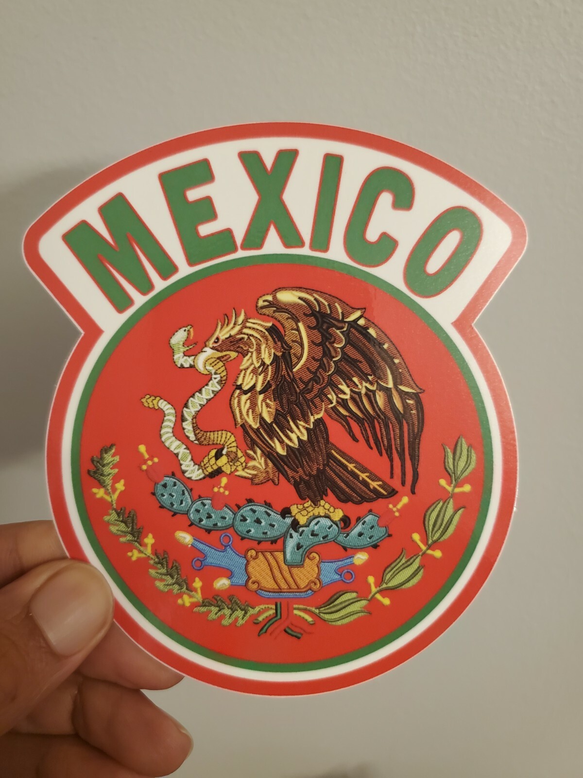 Mexico Glossy Weatherproof Decal. 4×5 inches