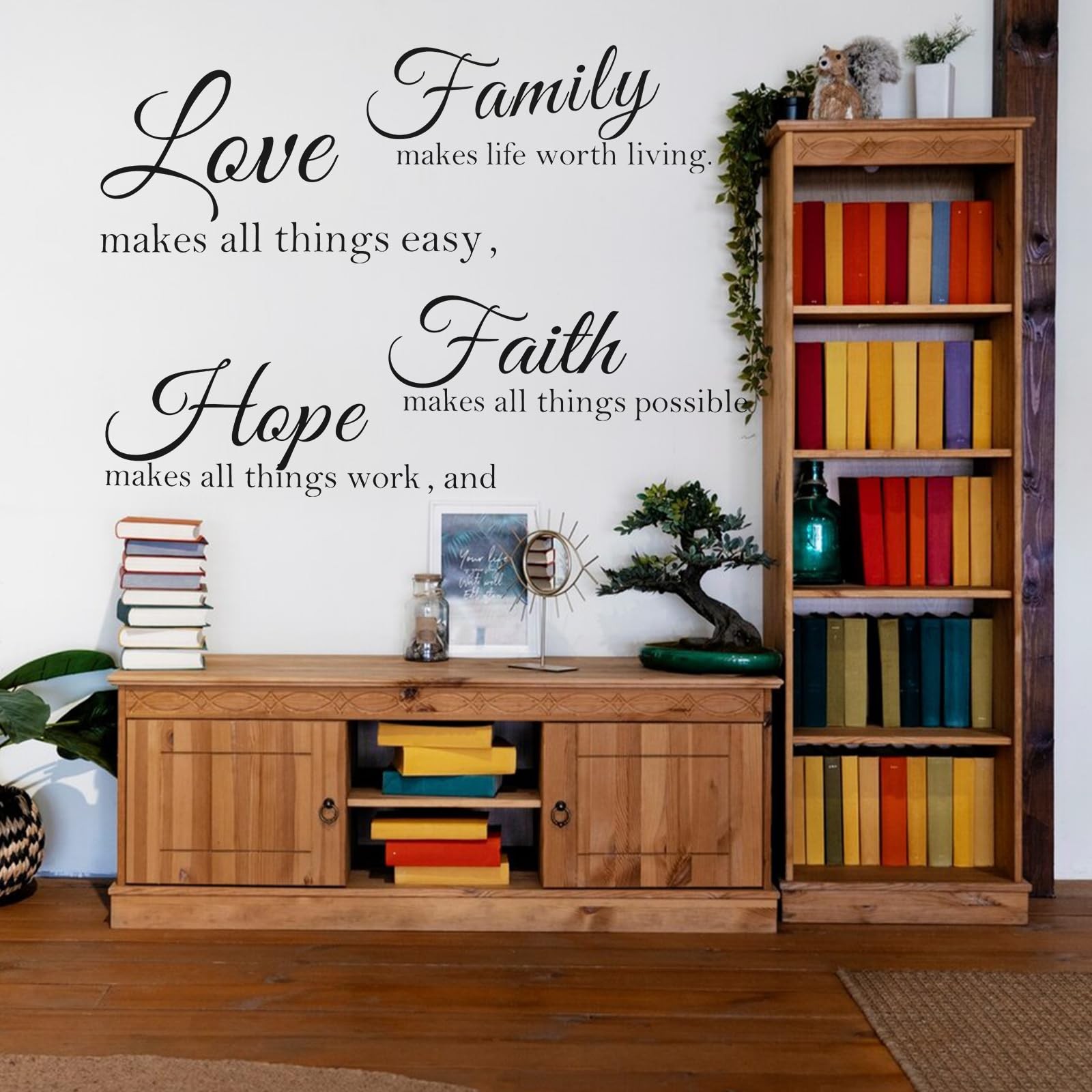 Inspirational Wall Decals Home Decor Motivational Quotes Stickers 23.6x11in
