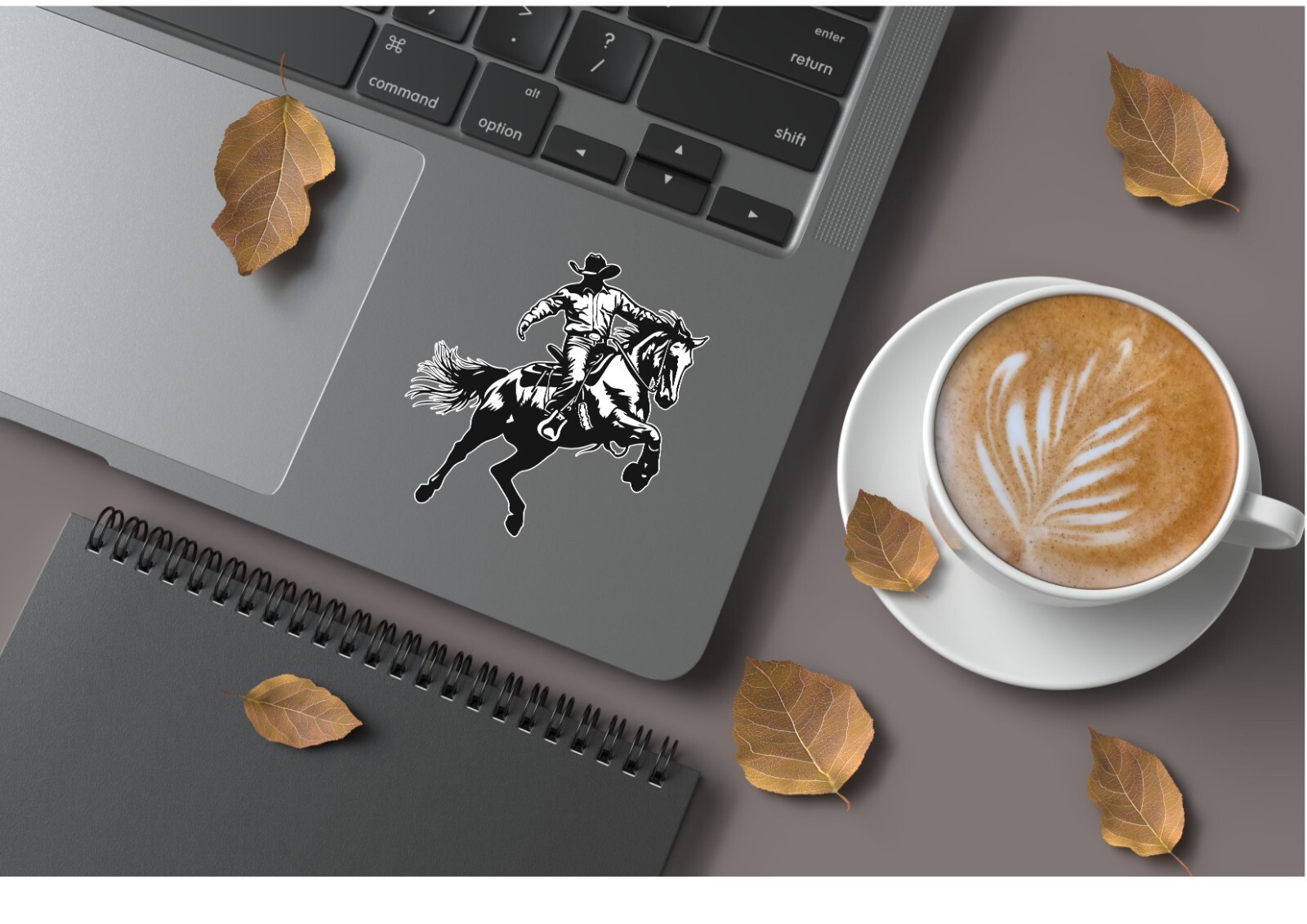 Western Rodeo Cowboy Rider 3.5in Vinyl Die Cut Sticker decals.