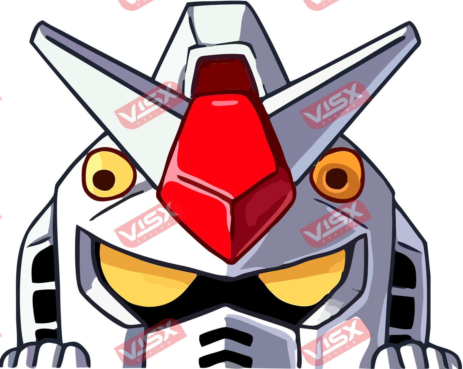 Gundam Anime Peeker Mecha Decal Sticker Car Window Bumper Laptop Vinyl