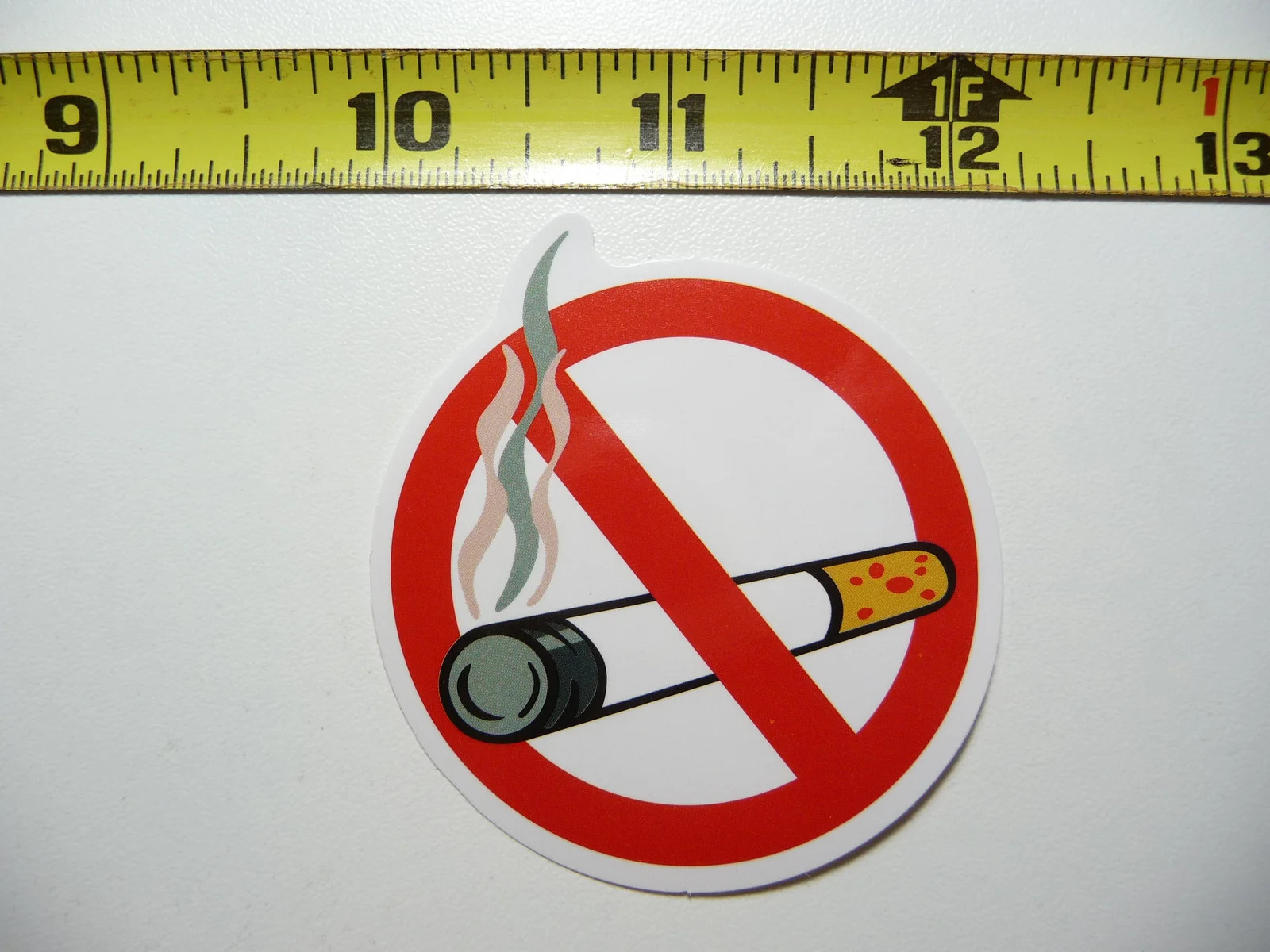 NO SMOKING CIGARETTE DRAWING SMALL STICKER DECAL ART WINDOW LAPTOP SKATEBOARD