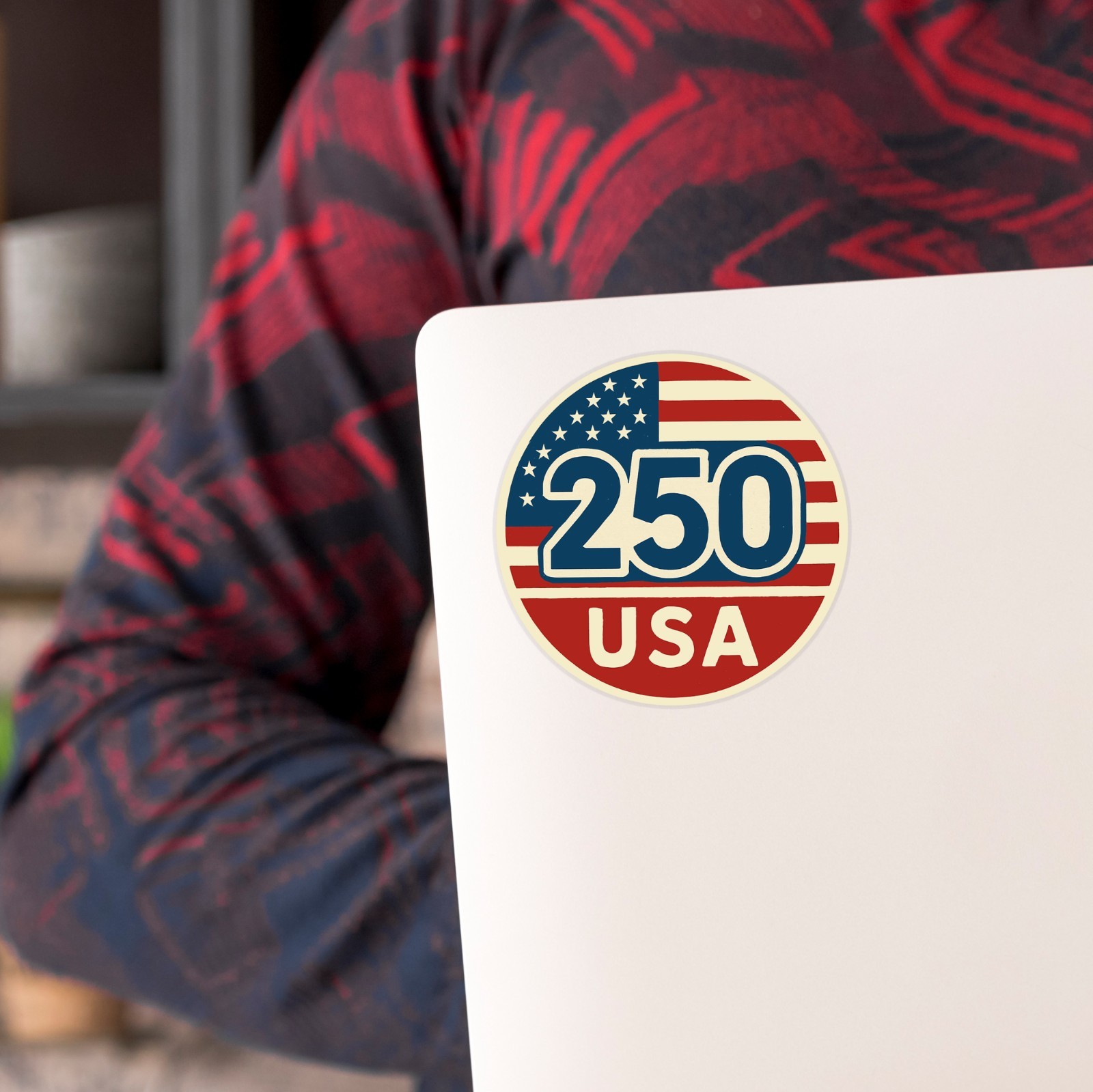 America Sticker USA Sticker 250th Anniversary Water Bottle Notebook Laptop