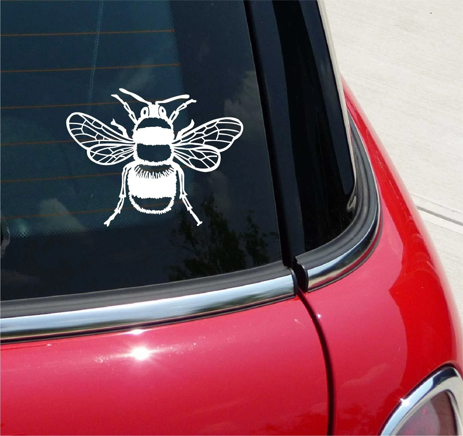 BEE HONEY HONEYBEE TOP VIEW GRAPHIC DECAL STICKER ART CAR WALL DECOR