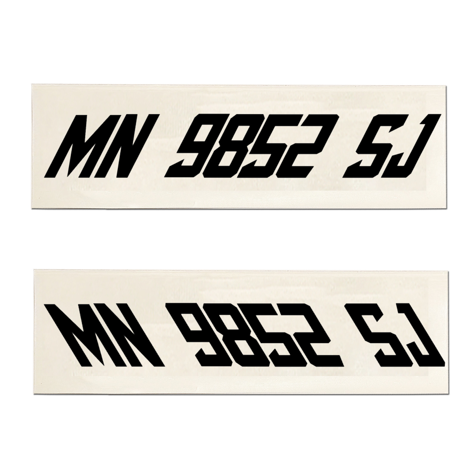 Boat Registration Numbers Vinyl Decal Set – 3″ Tall USCG & State Compliant 852