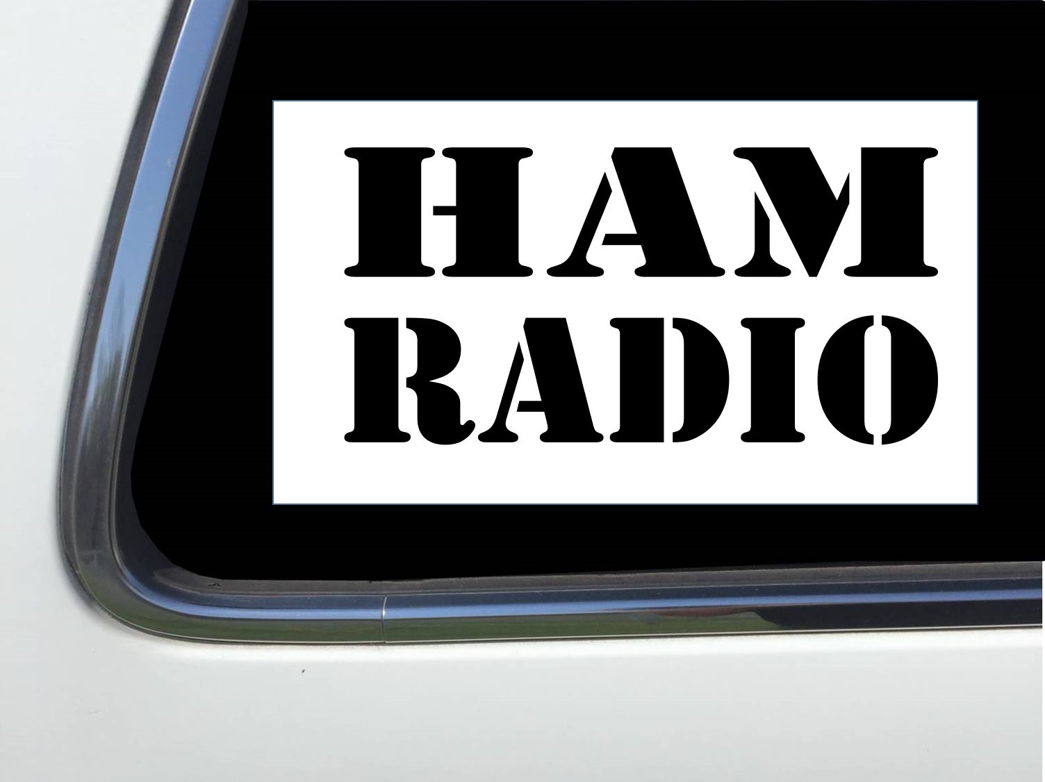 ThatLilCabin – HAM RADIO IN RECTANGULAR BOX 6″ decal AS1445