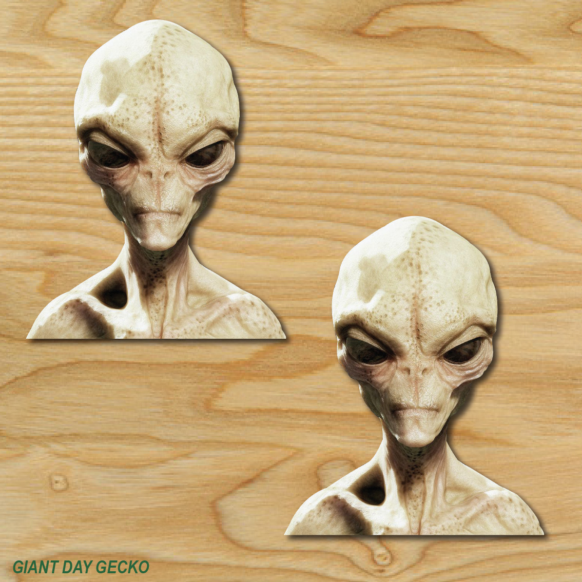 2X Two Alien Peeper UFO Monster car Laptop Wall Sticker Decal USA Stickers