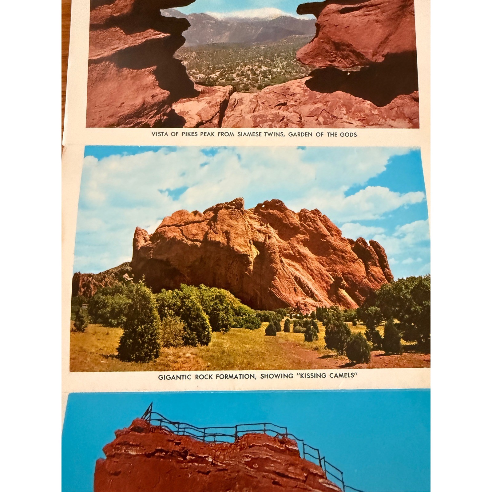 Vintage 1954 Garden of the Gods Colorado Postcard Folder 14 Views MCM