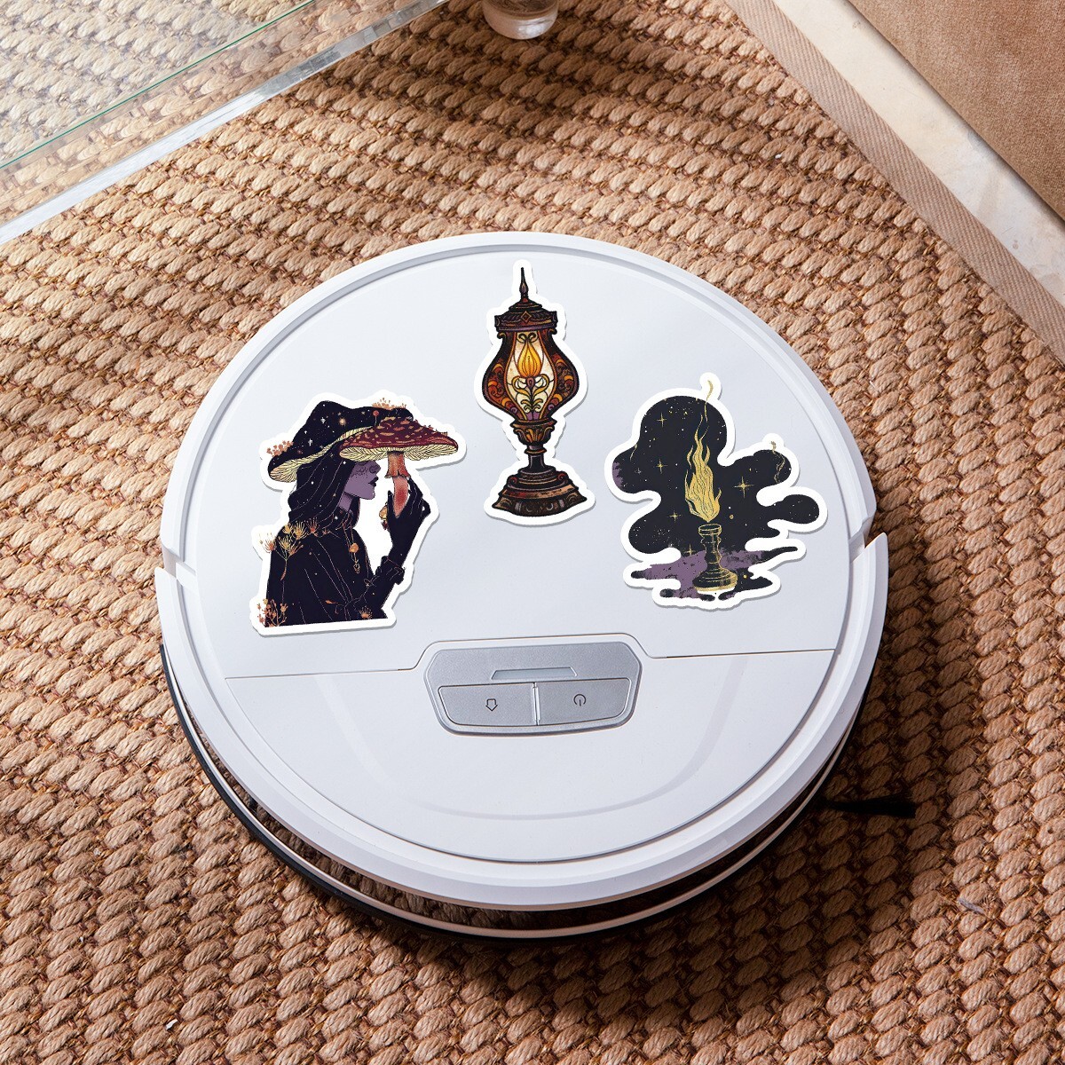 50pcs Waterproof Vinyl Stickers Dark Magic Witch Luggage Phone Laptop Car Window