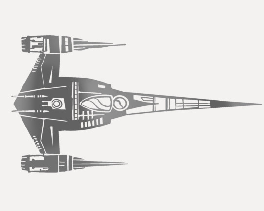 The Mandalorian N1 StarShip Vinyl Decal