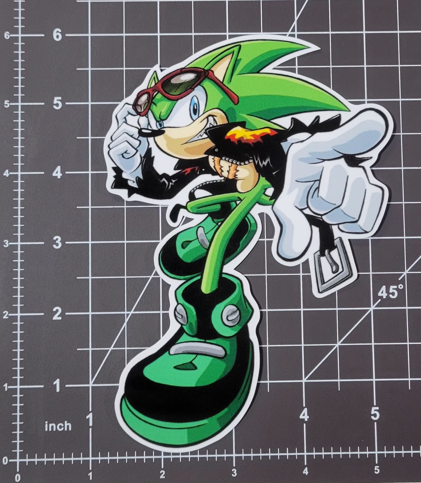 Sonic the Hedgehog Scourge The Hedgehog V1 Sticker 6″