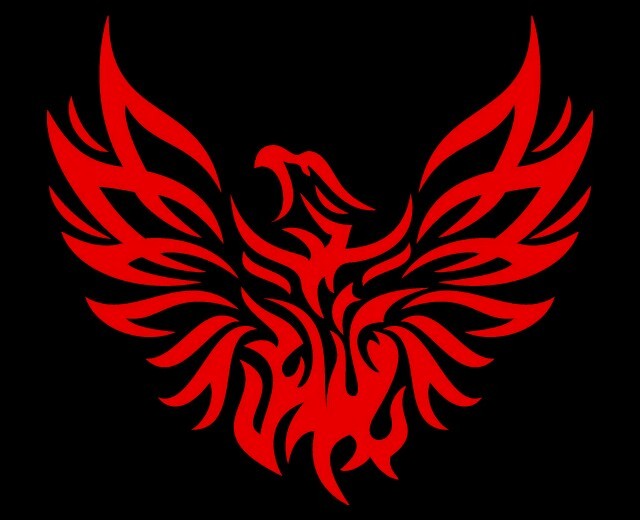 PHOENIX BIRD Tribal Flame Vinyl Decal Car Wall Window Sticker CHOOSE SIZE COLOR