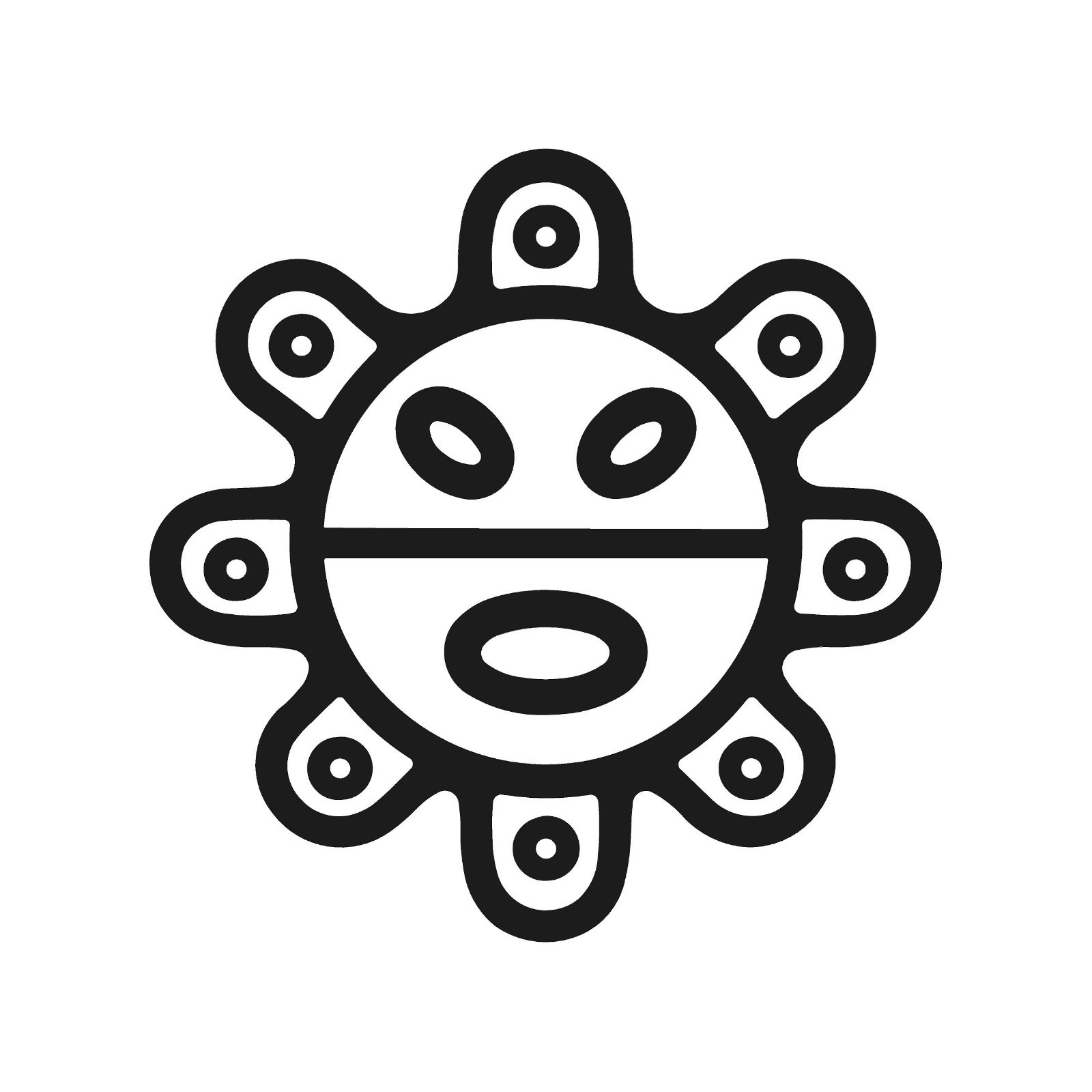 Sol Taino Vinyl Sticker Decal Puerto Rico Boricua Coqui Sun symbol