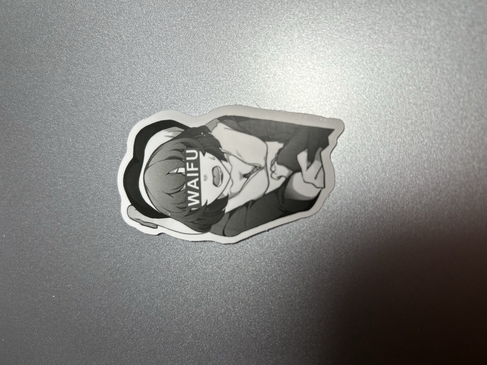 black and white waifu lewd stickers #10