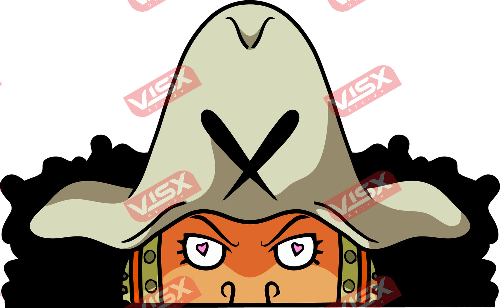 Usopp One Piece Anime Peekers Bumper Stickers Car Decal Vinyl Funny