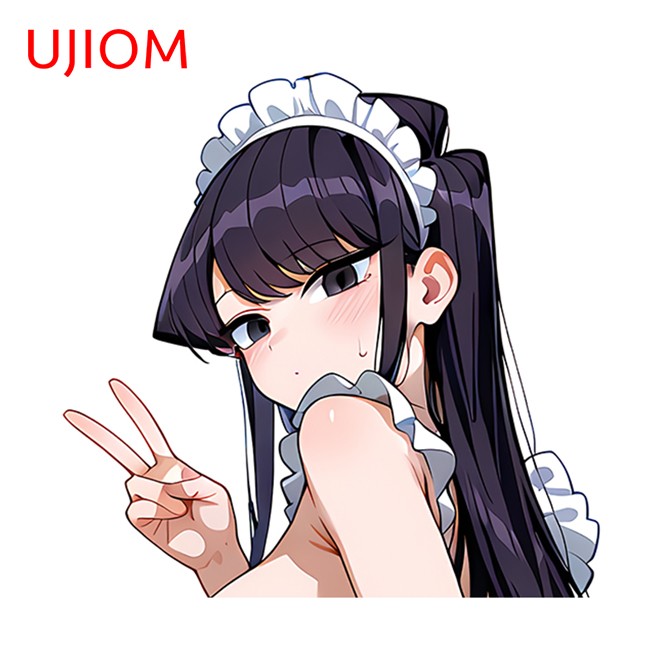 EARLFAMILY 5.1″ Komi Shouko Waifu Anime Girl Car Sticker Suitcase Fridge Decals