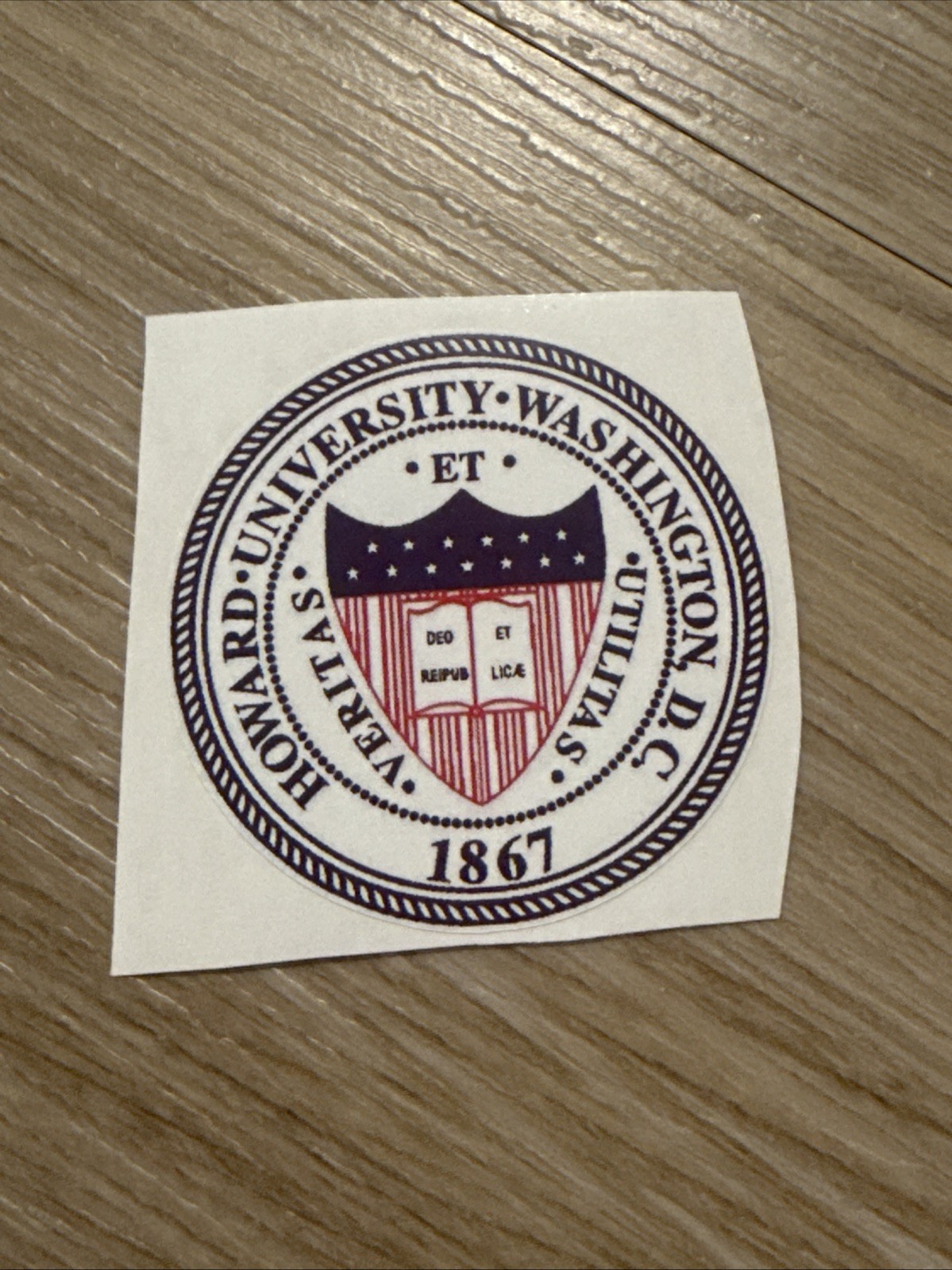 Howard University Seal Sticker 2 Inch College Decal Laptop Car Bumper