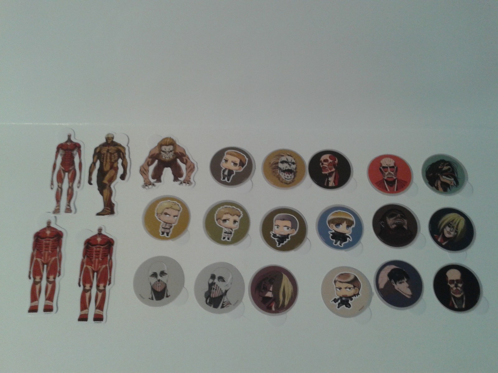 Attack On Titan mini vinyl decals lot #3