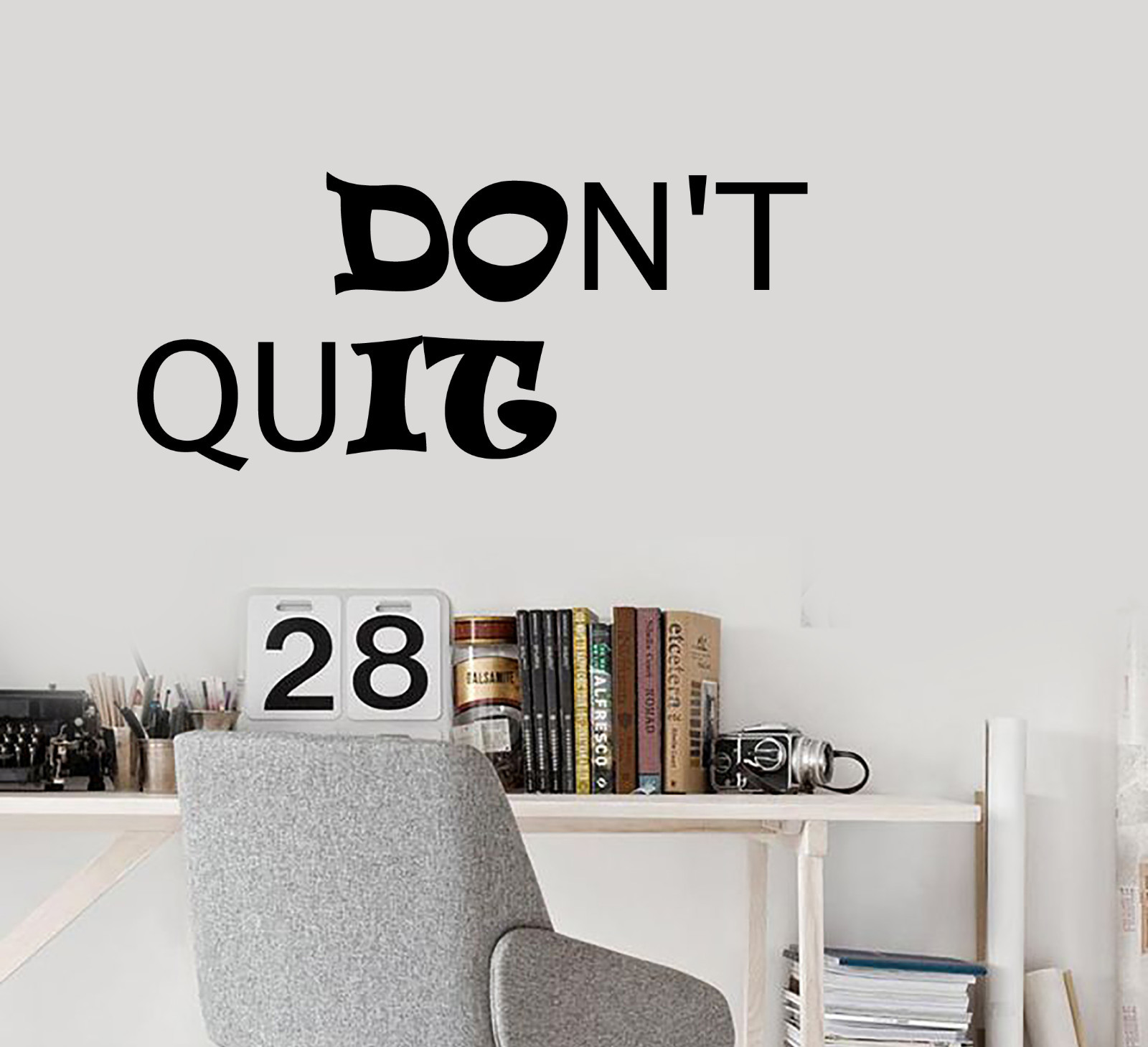 Vinyl Wall Lettering Quote Words Inspiring Motivation Do It Don’t Quit 2080ig