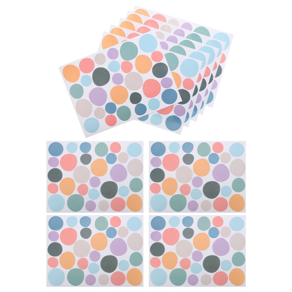 10 Pcs Colorful Irregular Dot Wall Decals Boho Style Stickers for Nursery Room