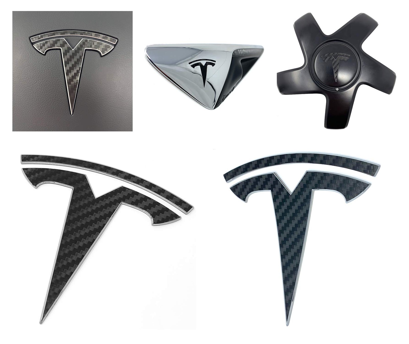 Logo Decal Overlay Stickers for Tesla Model 3 (2017 to 2023), Standard Wrap, …
