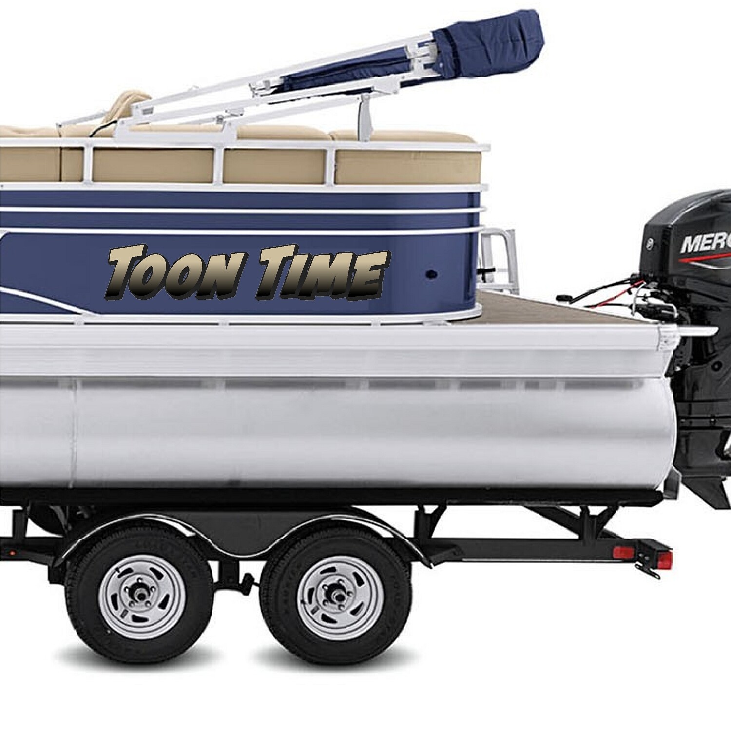 Boat Name Decal 4×24″ / Custom Hull Graphic / Premium Marine Vinyl Lettering GRB