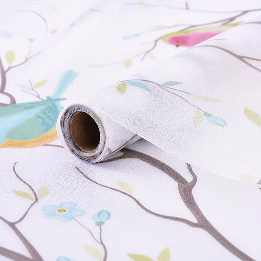 Unique Opaque Frosted Bird Film Sticker for Privacy and Safety Assurance