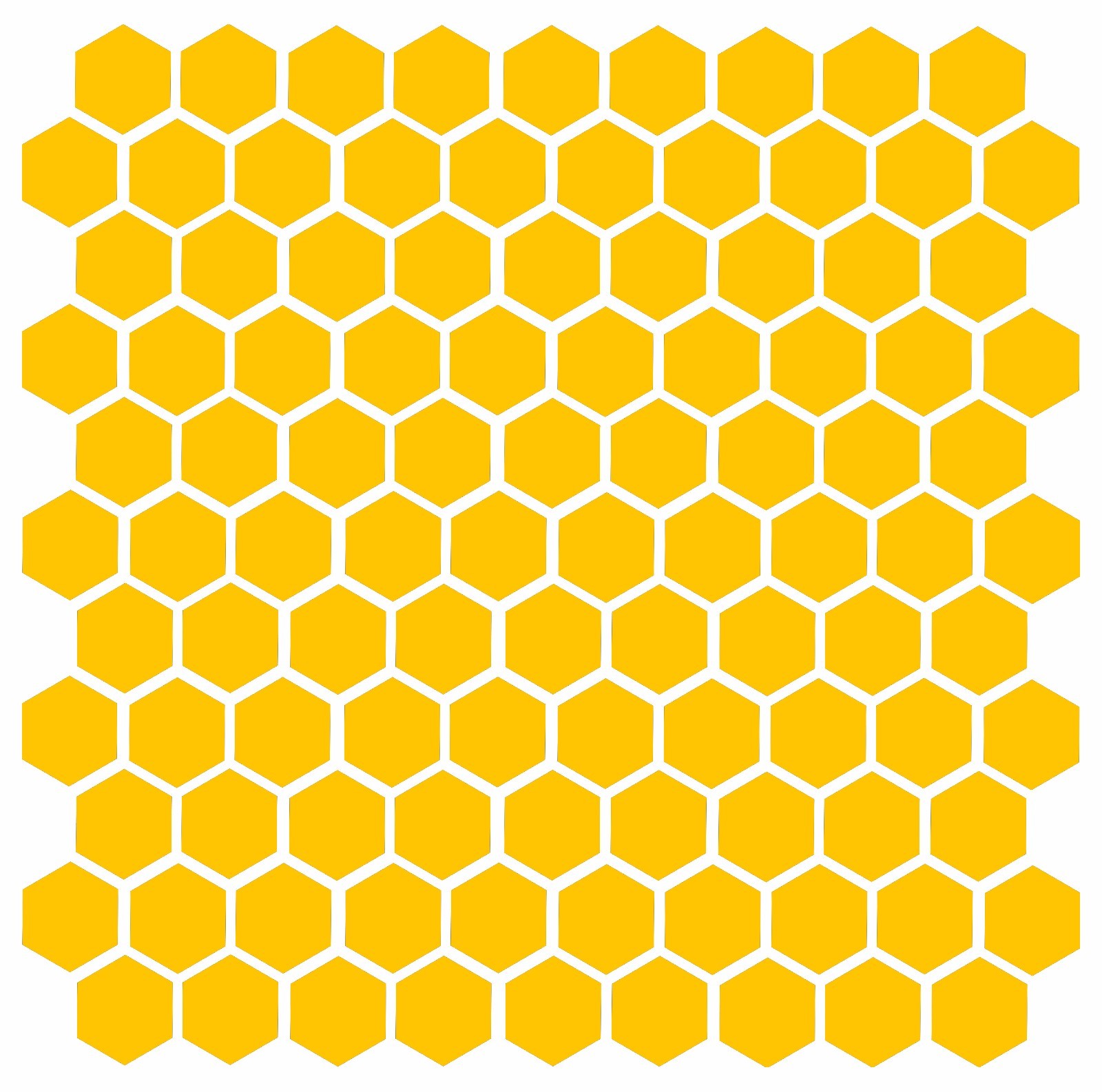 Honeycomb (104) 1″ Vinyl Decals Bee Honey Home Accent Geometric Die Cut Sticker